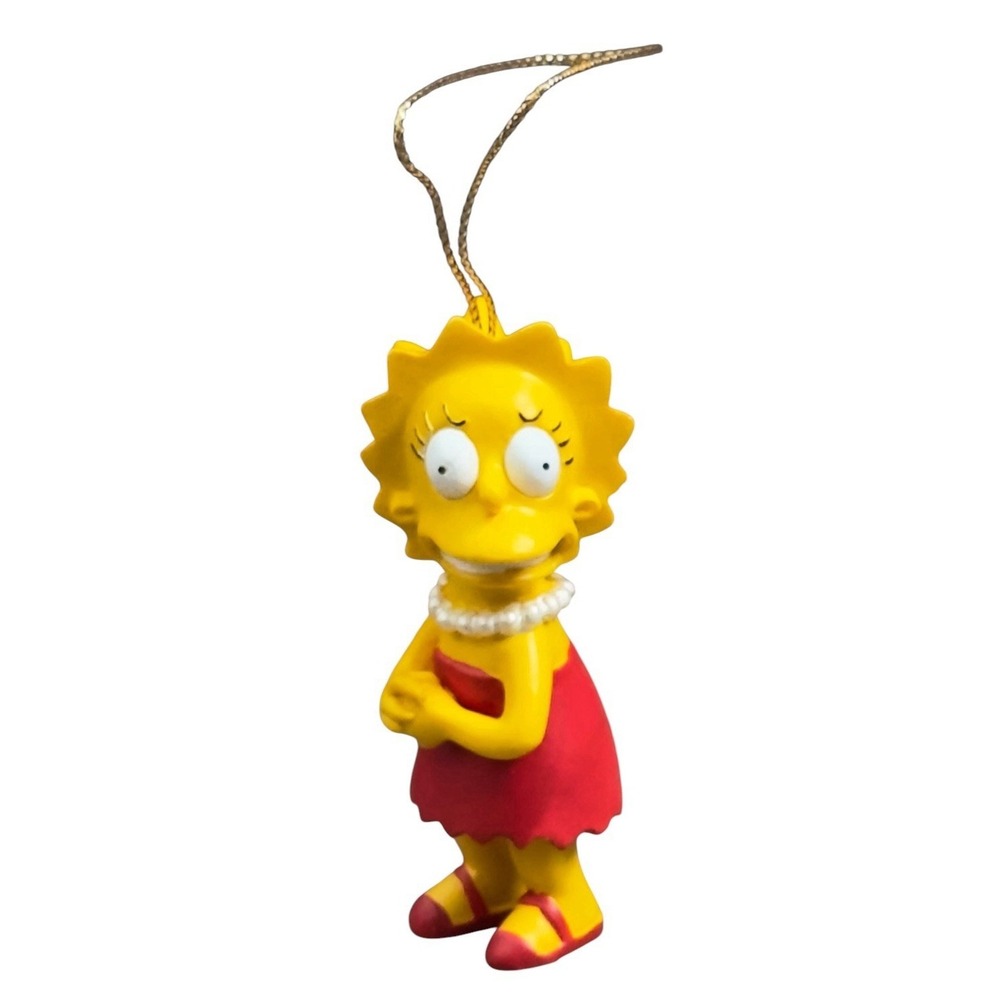 2002 Fox The Simpsons Lisa Simpson Christmas Ornament